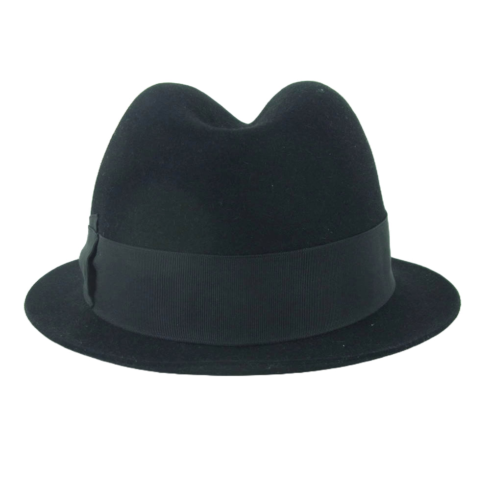 JUNYA WATANABE COMME des GARCONS MAN ジュンヤワタナベコムデギャルソンマン WF-K602 BORSALINO ボルサリーノカモフラ ウール ハット 帽子 ブラック系 L 60【中古】