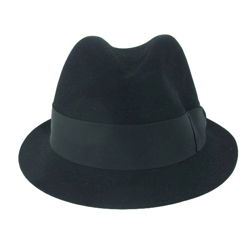 JUNYA WATANABE COMME des GARCONS MAN ジュンヤワタナベコムデギャルソンマン WF-K602 BORSALINO ボルサリーノカモフラ ウール ハット 帽子 ブラック系 L 60【中古】