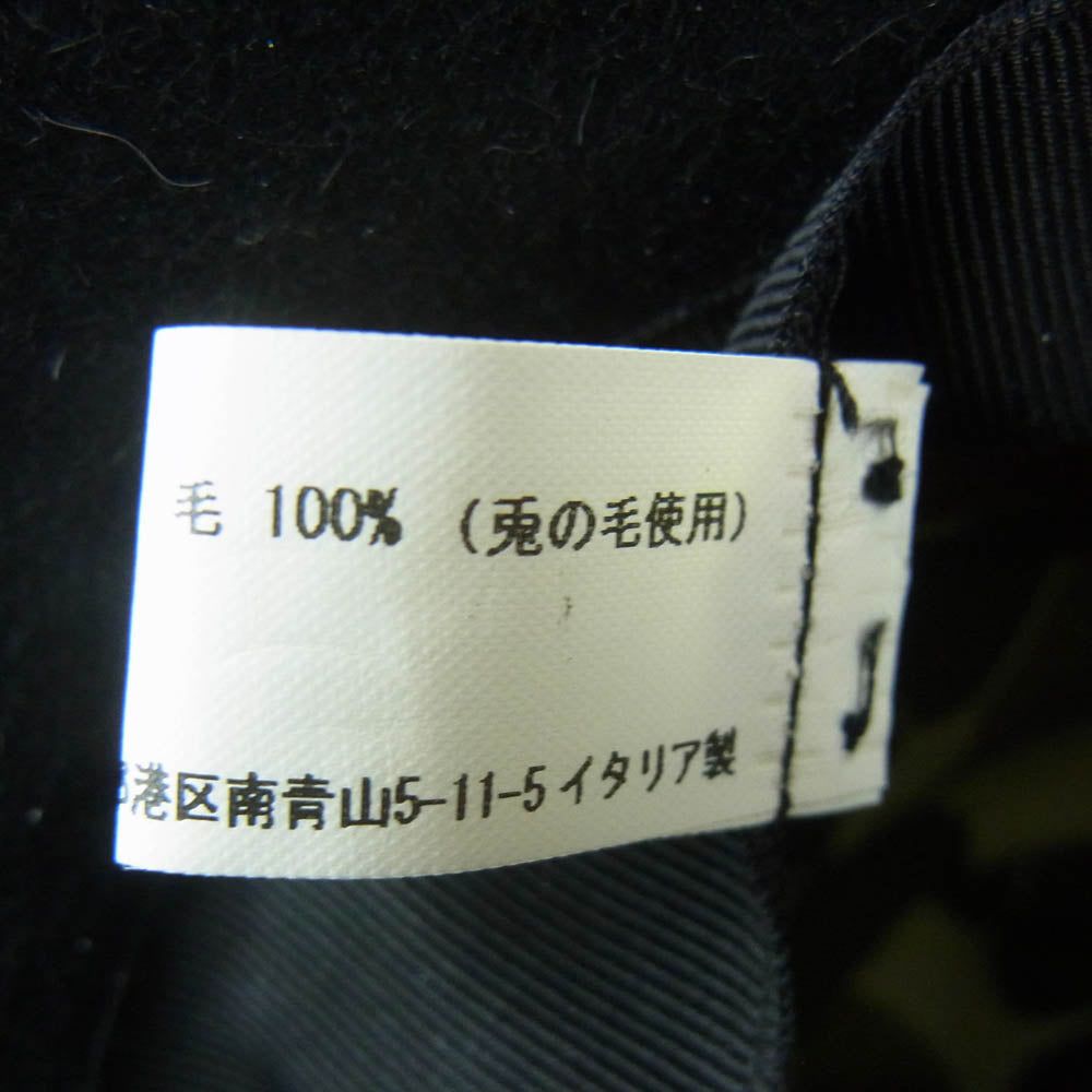 JUNYA WATANABE COMME des GARCONS MAN ジュンヤワタナベコムデギャルソンマン WF-K602 BORSALINO ボルサリーノカモフラ ウール ハット 帽子 ブラック系 L 60【中古】