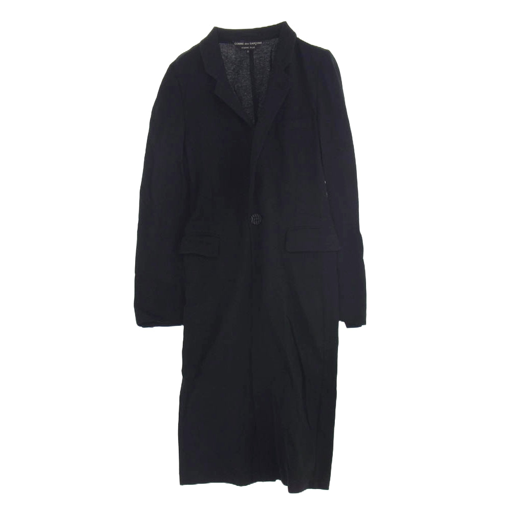 COMME des GARCONS HOMME PLUS コムデギャルソンオムプリュス PK-J080 AD2012 スウェット生地 ロング ジャケット コート ブラック系 M【中古】