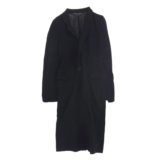 COMME des GARCONS HOMME PLUS コムデギャルソンオムプリュス PK-J080 AD2012 スウェット生地 ロング ジャケット コート ブラック系 M【中古】