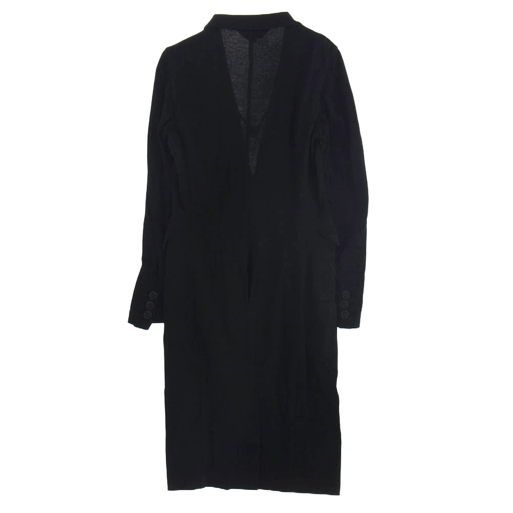 COMME des GARCONS HOMME PLUS コムデギャルソンオムプリュス PK-J080 AD2012 スウェット生地 ロング ジャケット コート ブラック系 M【中古】