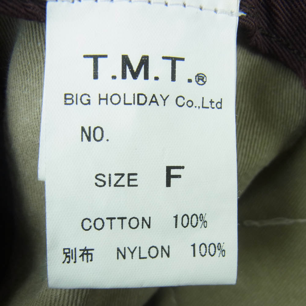 TMT ティーエムティー ワッペン メッシュ キャップ コットン ナイロン 日本製 グレー系 ブラウン系 F【中古】