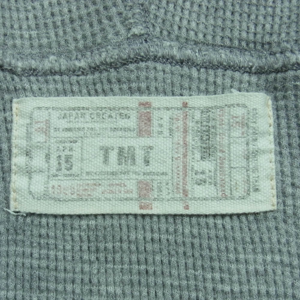 TMT ティーエムティー CHAMPION SHIP FIGHTING CLUB バック ロゴ ジップ パーカー コットン 日本製 グレー系 M【中古】