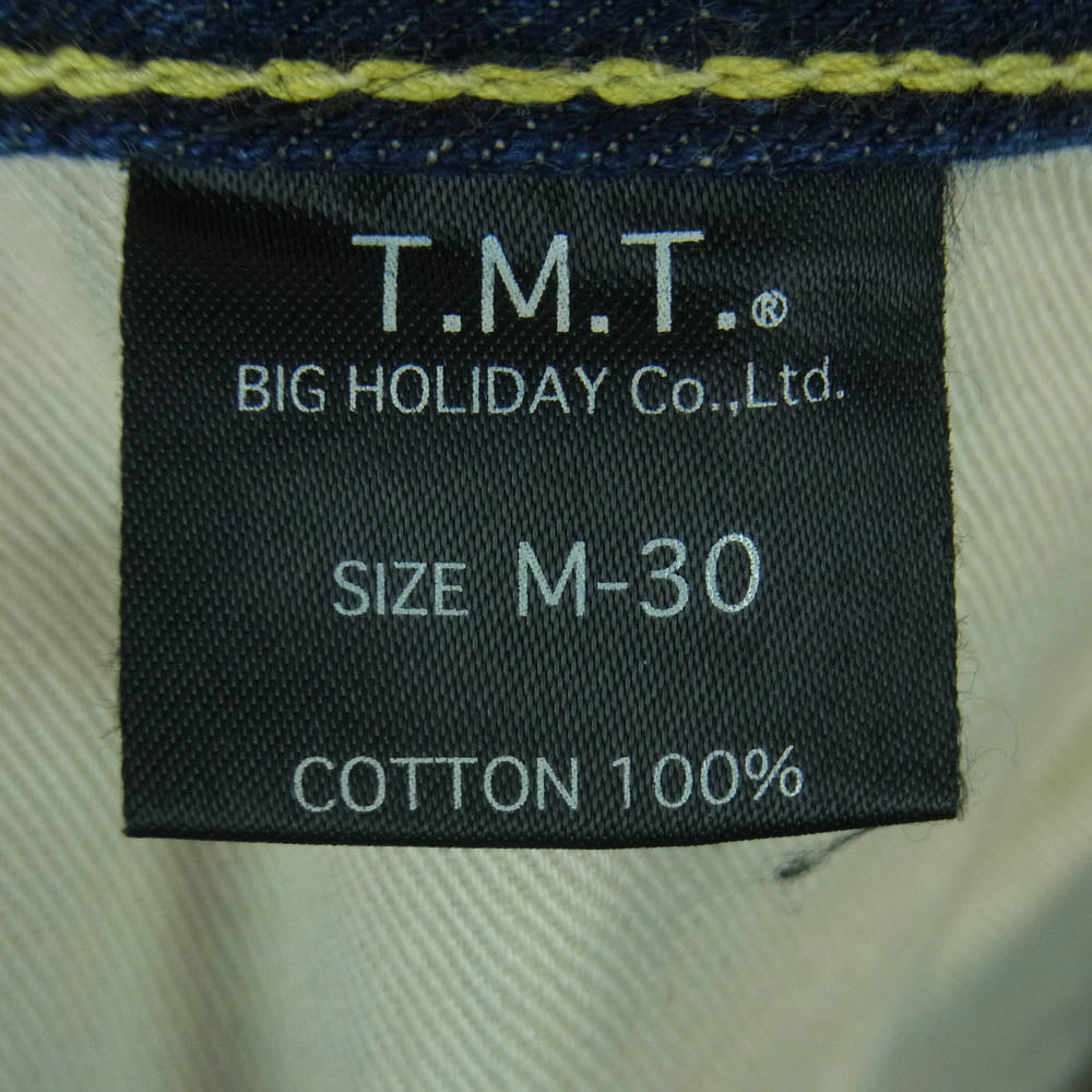 TMT ティーエムティー BIGHOLIDAY ブーツ カット フレア デニム パンツ インディゴブルー系 M 30【中古】