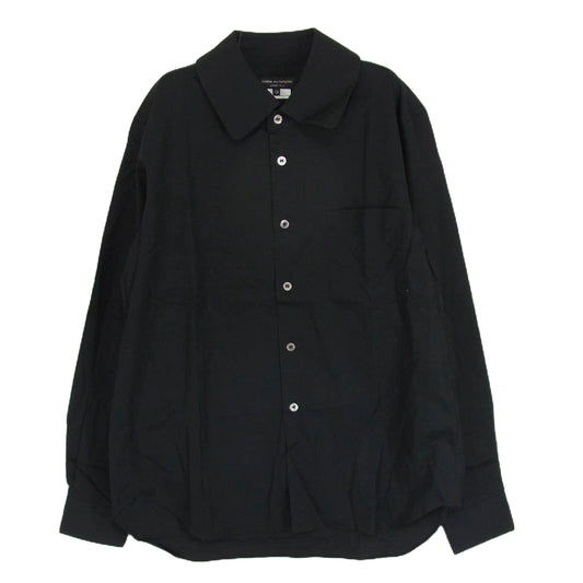 COMME des GARCONS HOMME PLUS コムデギャルソンオムプリュス AD2012 PJ-B006 丸襟 シャツ 長袖 ブラック系 XS【中古】