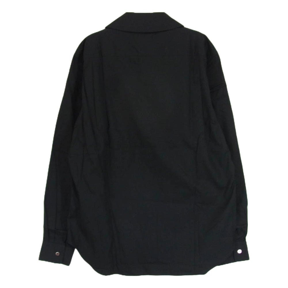 COMME des GARCONS HOMME PLUS コムデギャルソンオムプリュス AD2012 PJ-B006 丸襟 シャツ 長袖 ブラック系 XS【中古】