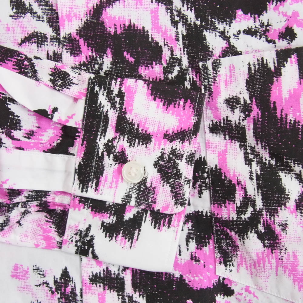 COMME des GARCONS HOMME PLUS コムデギャルソンオムプリュス AD2012 PJ-B035 フラワー ドット 総柄 シャツ 長袖 ピンク系 XS【中古】