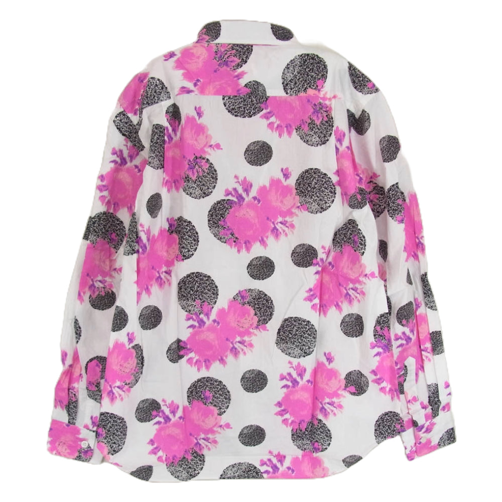 COMME des GARCONS HOMME PLUS コムデギャルソンオムプリュス AD2012 PJ-B036 フラワー 総柄 シャツ 長袖 ピンク系 XS【中古】