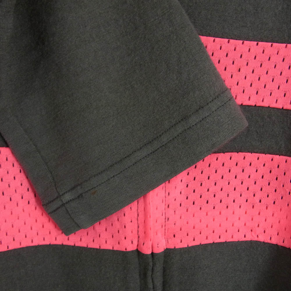 COMME des GARCONS HOMME PLUS コムデギャルソンオムプリュス AD2010 PF-T060 異素材切替 ジップアップ フーディー パーカー グレー系 S【中古】