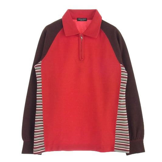 COMME des GARCONS HOMME PLUS コムデギャルソンオムプリュス 03AW PK-T007 カーブ期 切替 ハーフジップ トラック プルオーバー マルチカラー系【中古】