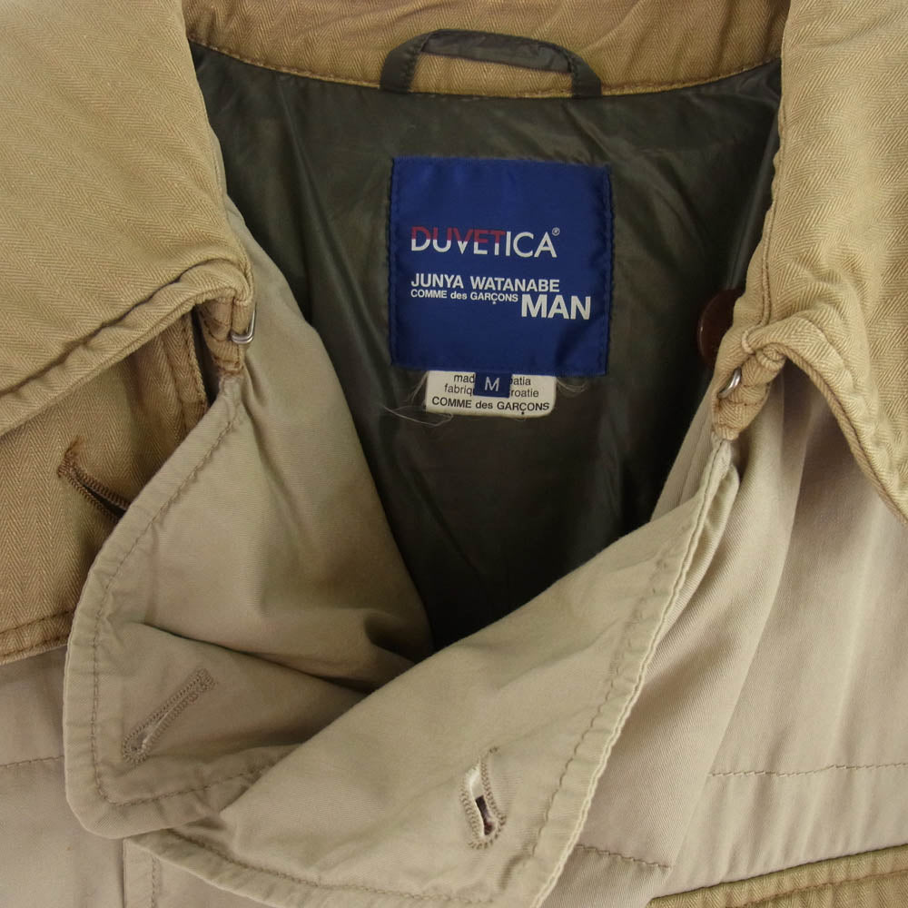 JUNYA WATANABE COMME des GARCONS MAN ジュンヤワタナベコムデギャルソンマン 13AW WL-C401 × DUVETICA デュベティカ ダウン トレンチ コート ベージュ系 M【中古】