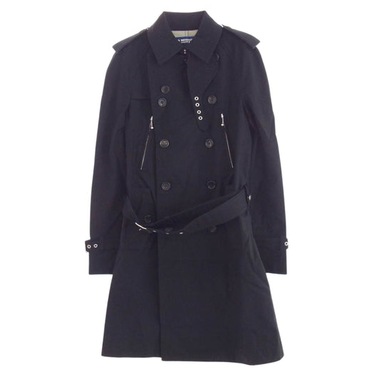 JUNYA WATANABE COMME des GARCONS MAN ジュンヤワタナベコムデギャルソンマン 07AW WT-C009 GORE WINDSTOPPER ゴアテックス ウィンドストッパー トレンチ コート ブラック系 XS【中古】