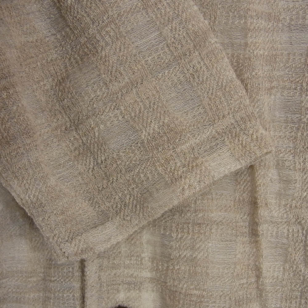 アワーレガシー M2236CG Grey Disintegration Check CARDIGAN グレー ディスインテグレーション チェック カーディガン ブラウン系 48【極上美品】【中古】