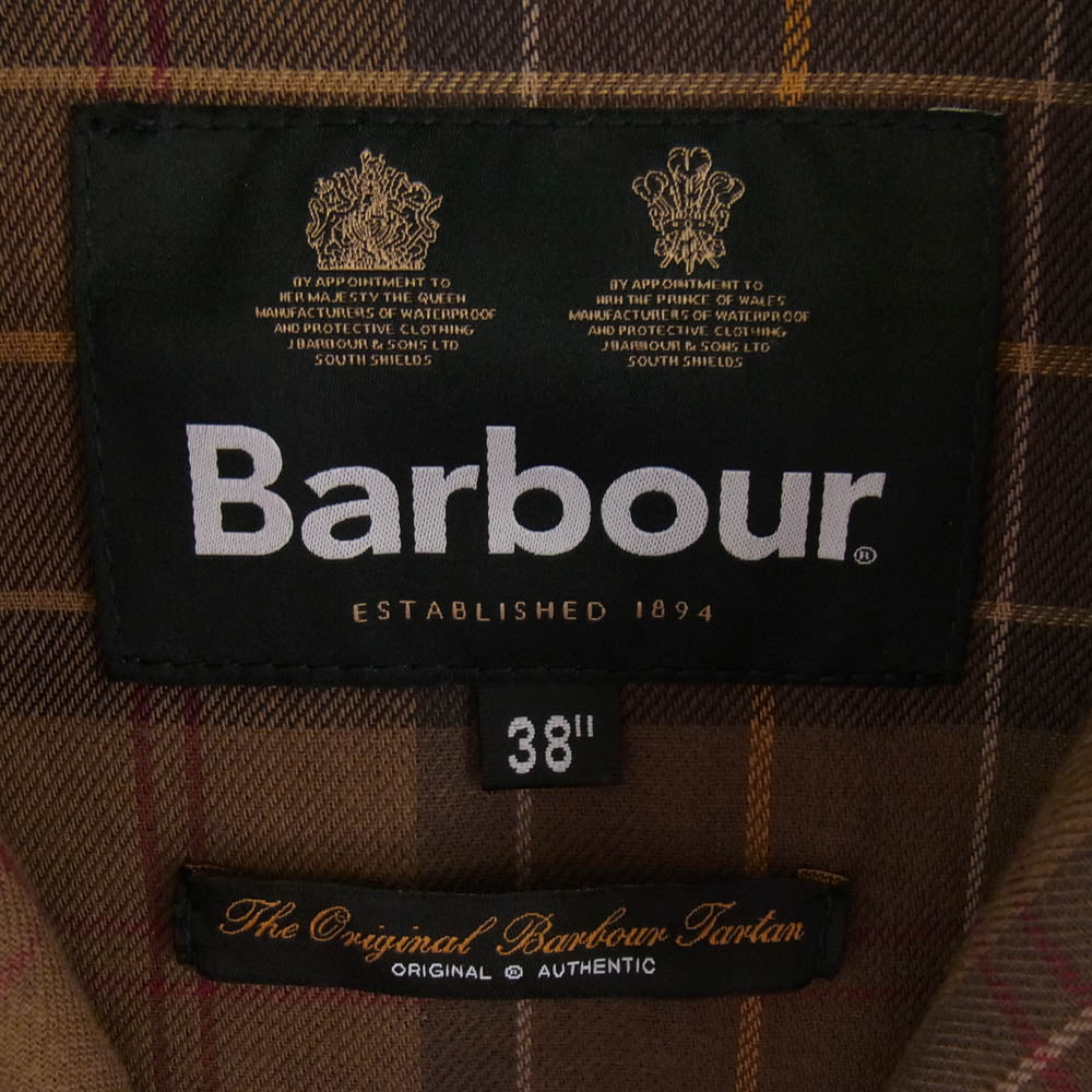 Barbour バブアー 242MWX2343 BEAUFORT ビューフォート　ワックス コットン ブルゾン オーバーサイズ フィット オイルド ジャケット ブラウン系 38【中古】