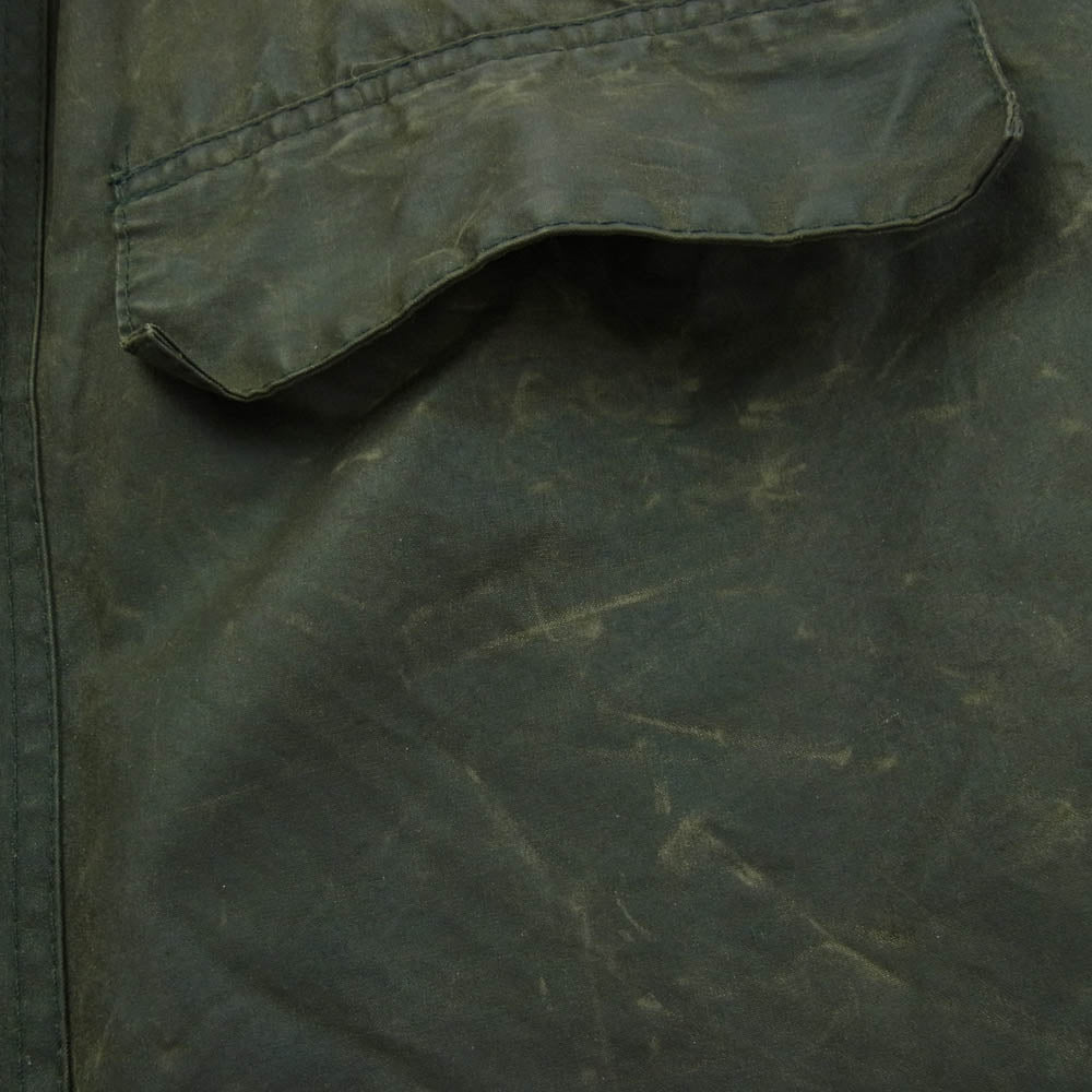 Barbour バブアー ヴィンテージ 90s 94年製 スリーワラント SPEY JACKET スペイ セージ ワックス オイルド ジャケット カーキ系 S【中古】