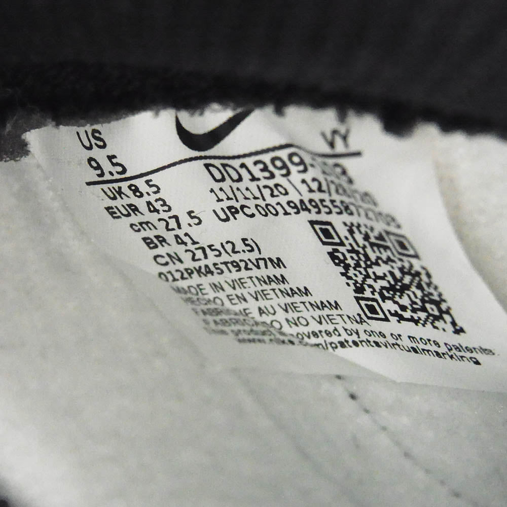 NIKE ナイキ DD1399-103 Dunk High Black and White ダンク ハイ ブラック アンド ホワイト スニーカー ブラック系 ホワイト系 27.5cm【中古】