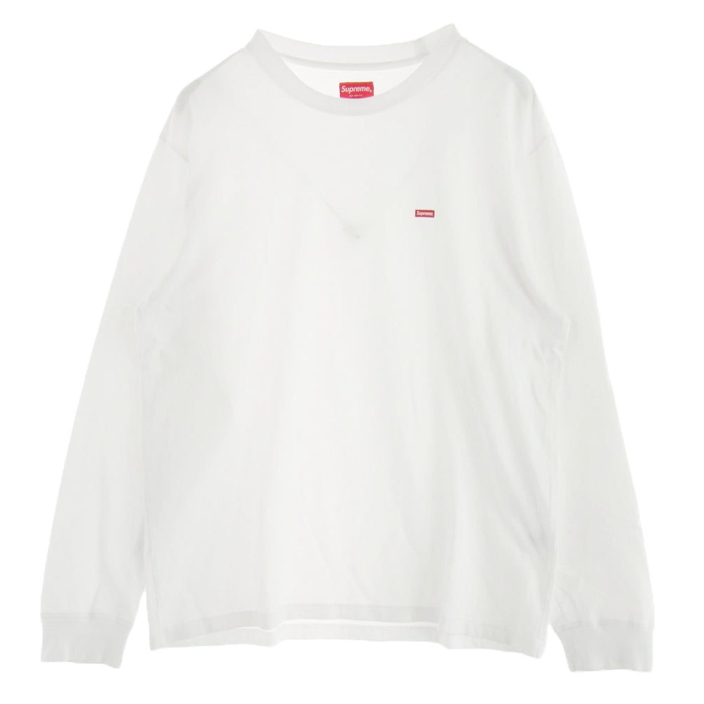 Supreme シュプリーム 23AW small box  L/S tee スモール ボックス ロゴ 長袖 Tシャツ ホワイト系 M【中古】