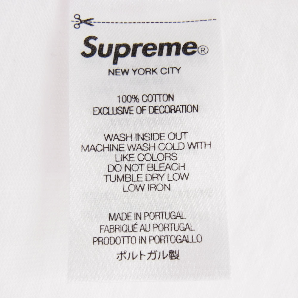 Supreme シュプリーム 23AW small box  L/S tee スモール ボックス ロゴ 長袖 Tシャツ ホワイト系 M【中古】