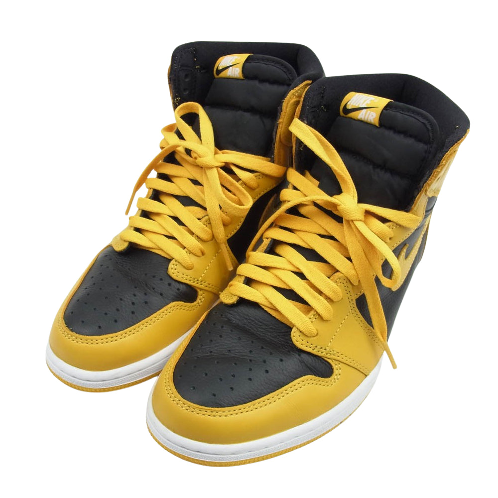 NIKE ナイキ 555088-701 Air Jordan 1 High OG Pollen エアジョーダン1 ハイ OG パラン スニーカー ブラック系 イエロー系 27.5cm【中古】