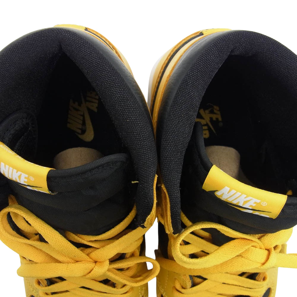NIKE ナイキ 555088-701 Air Jordan 1 High OG Pollen エアジョーダン1 ハイ OG パラン スニーカー ブラック系 イエロー系 27.5cm【中古】