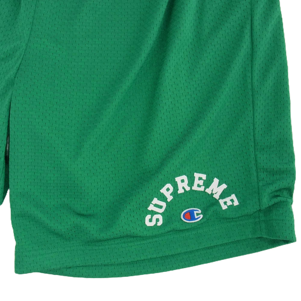 Supreme シュプリーム 24SS Champion Mesh Short チャンピオン メッシュ ショート パンツ グリーン系 M【中古】