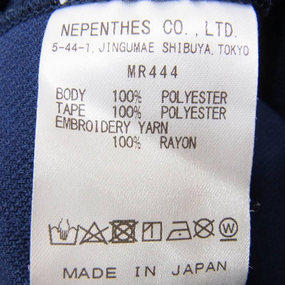 Needles ニードルス MR444 STUDIOUS 別注 Track Pant サイドライン トラック パンツ ネイビー系 M【中古】