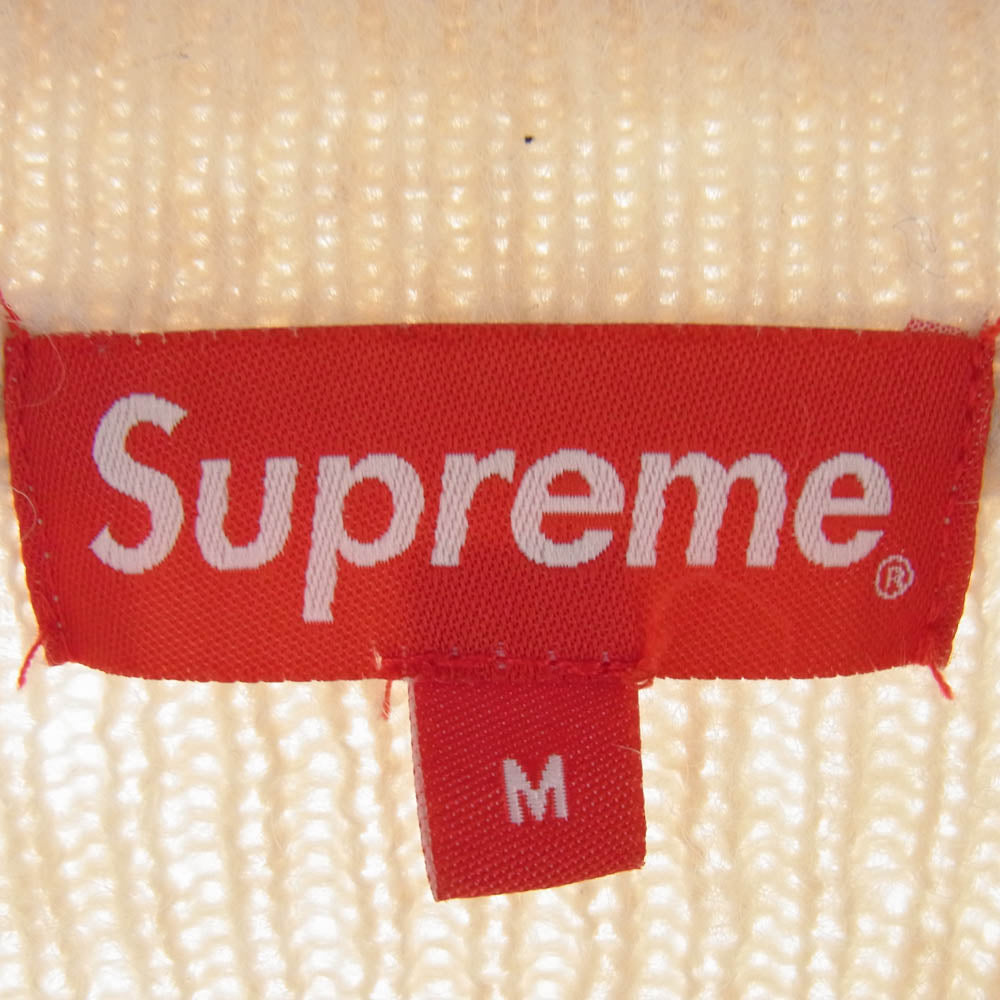 Supreme シュプリーム 19AW Brushed Wool ?Zip Up ?Sweater ブラッシュド ウールボーダーニットジップセーター マルチカラー系 M【中古】