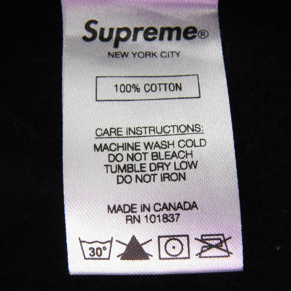 Supreme シュプリーム 19AW small box crewneck スモール ボックス ロゴ クルーネック スウェット ブラック系 L【中古】