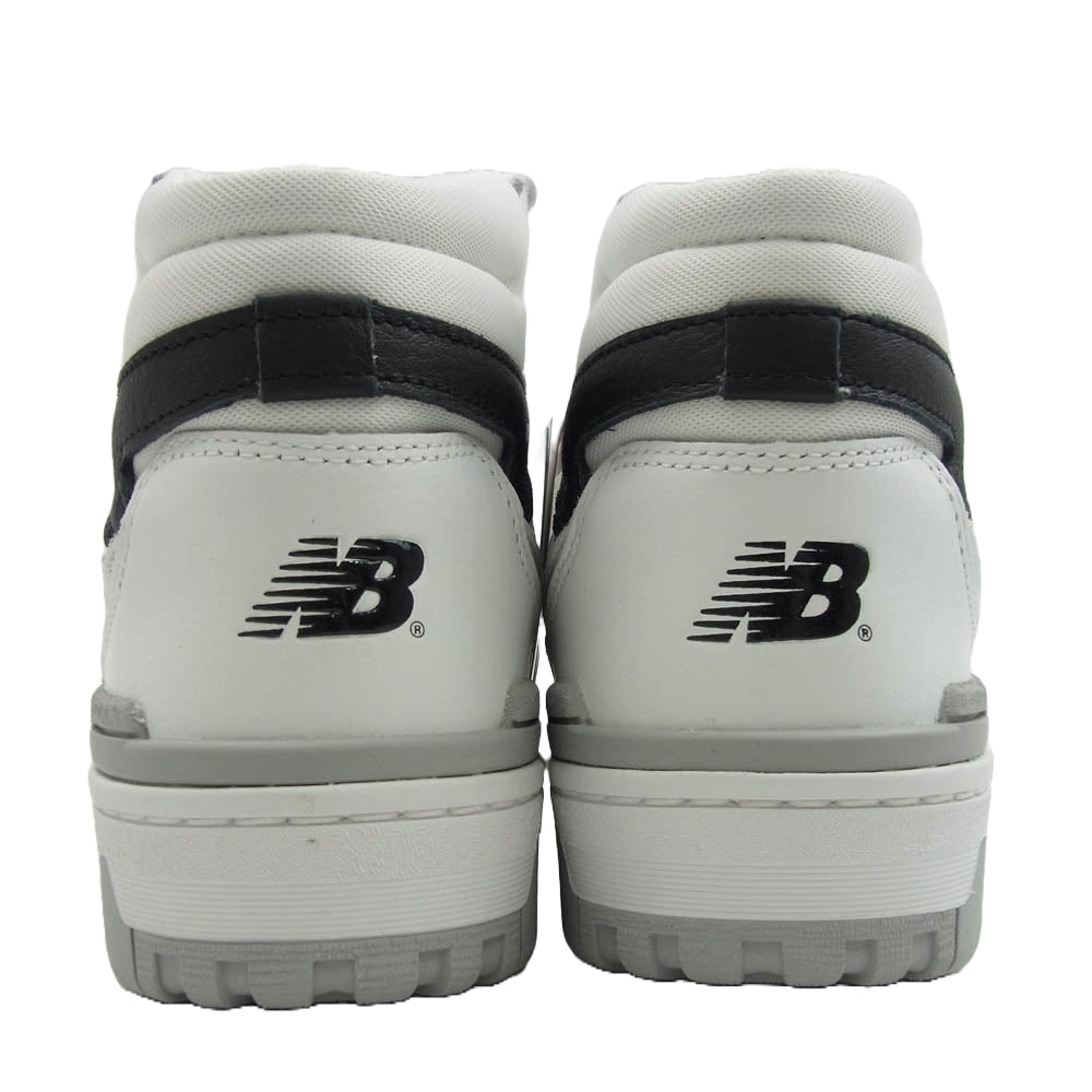NEW BALANCE ニューバランス BB650RWH ハイカット スニーカー ホワイト系 25.5cm【新古品】【未使用】【中古】