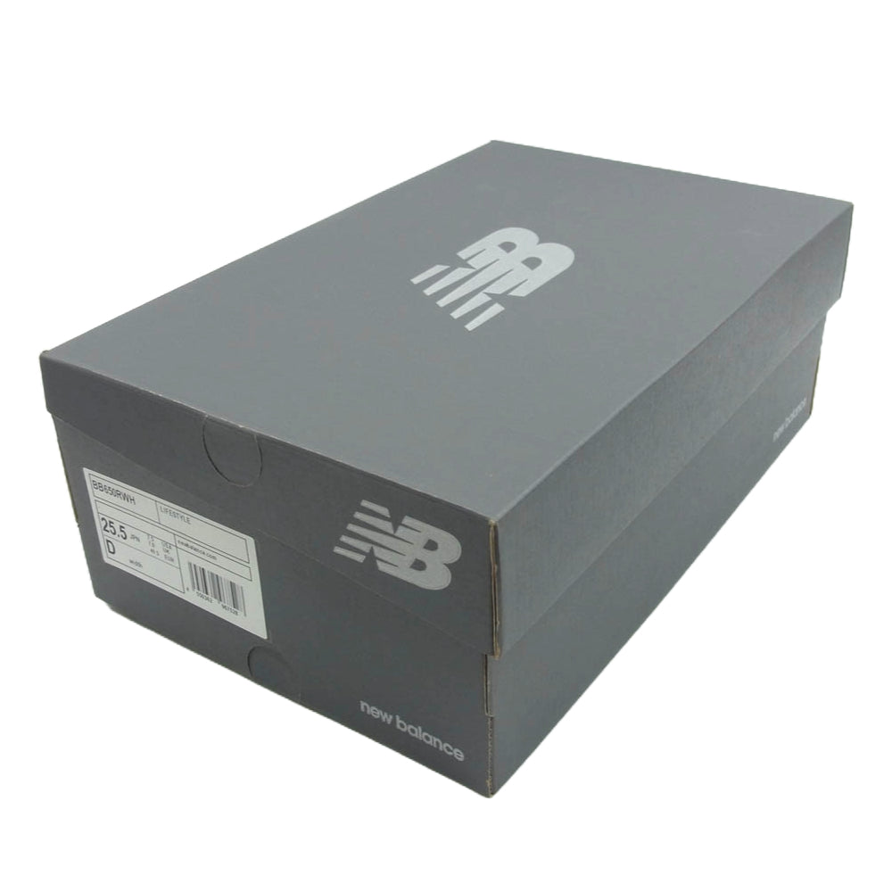 NEW BALANCE ニューバランス BB650RWH ハイカット スニーカー ホワイト系 25.5cm【新古品】【未使用】【中古】