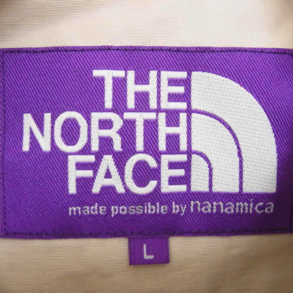 THE NORTH FACE ノースフェイス NP2309N PURPLE LABEL Mountain Wind Parka マウンテン ウィンド パーカー ベージュ系 L【中古】