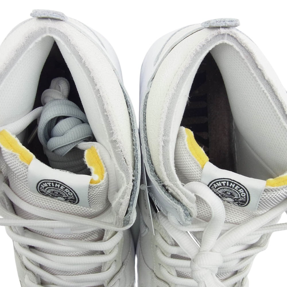 NIKE ナイキ HM5837-100 × ANTIHERO アンタイヒーロー SB Dunk High QS White ダンクハイ ハイカット スニーカー ホワイト系 28cm【新古品】【未使用】【中古】