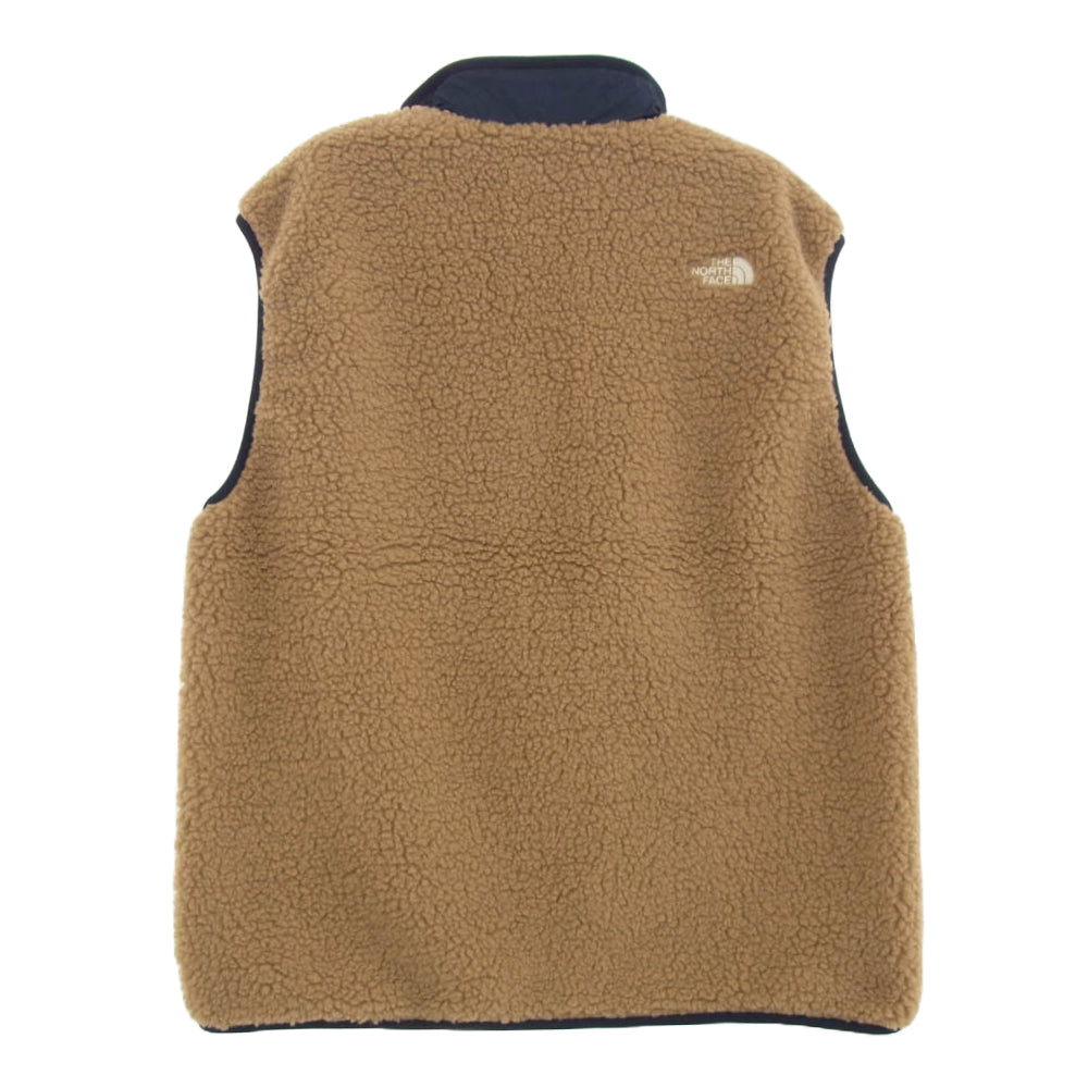 THE NORTH FACE ノースフェイス NP72431 Reversible Extreme Pile Vest リバーシブル エクストリーム パイル ベスト ブラウン系 ネイビー系 XL【新古品】【未使用】【中古】