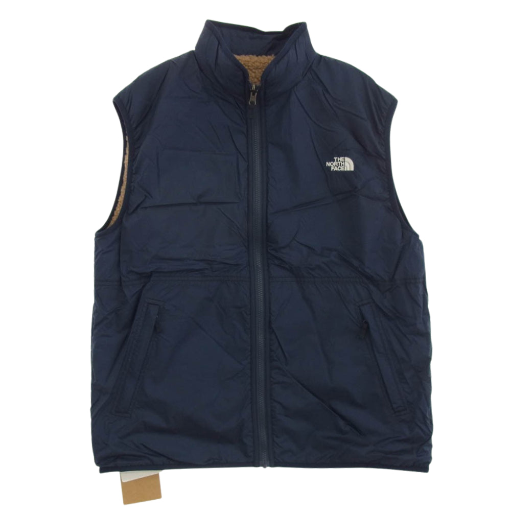 THE NORTH FACE ノースフェイス NP72431 Reversible Extreme Pile Vest リバーシブル エクストリーム パイル ベスト ブラウン系 ネイビー系 XL【新古品】【未使用】【中古】