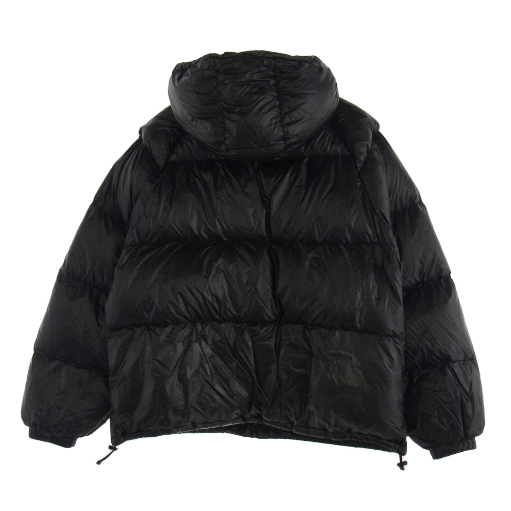 Supreme シュプリーム 20AW Hooded Down Jacket ロゴ フーデッド フード ダウンジャケット ブラック系 M【中古】
