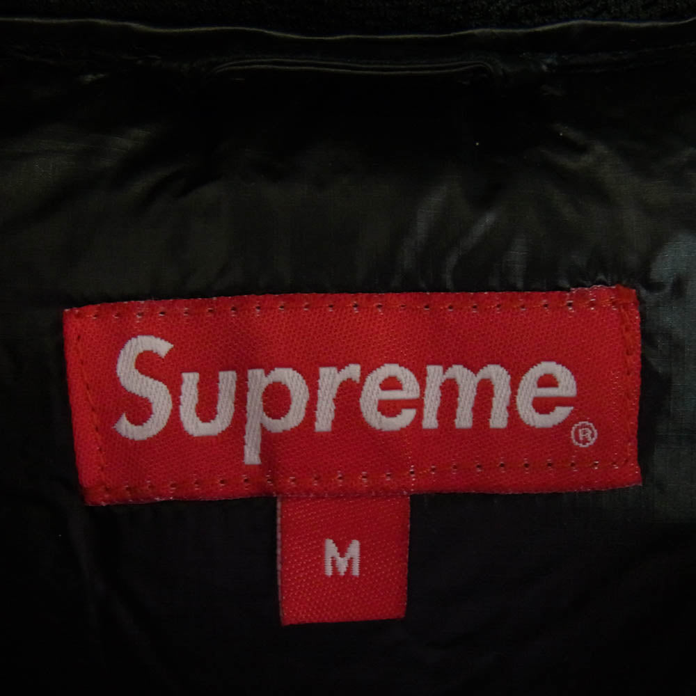 Supreme シュプリーム 20AW Hooded Down Jacket ロゴ フーデッド フード ダウンジャケット ブラック系 M【中古】