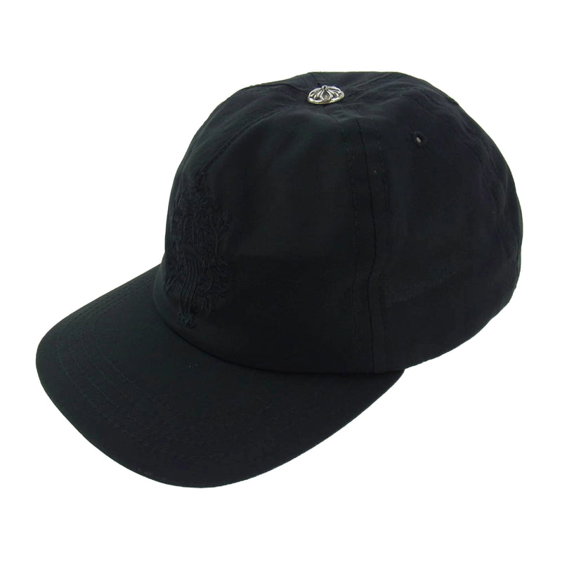 CHROME HEARTS クロムハーツ（原本無） TRUCKER CAP SLOUCHY 5 PANEL DAGGER シルク100％ ダガー刺繍 トラッカー キャップ ブラック系 53-60【中古】