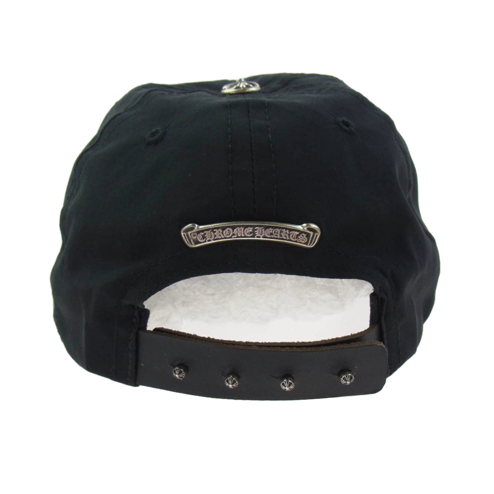 CHROME HEARTS クロムハーツ（原本無） TRUCKER CAP SLOUCHY 5 PANEL DAGGER シルク100％ ダガー刺繍 トラッカー キャップ ブラック系 53-60【中古】