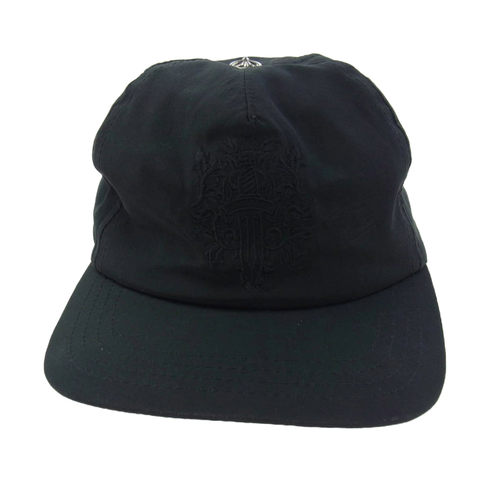 CHROME HEARTS クロムハーツ（原本無） TRUCKER CAP SLOUCHY 5 PANEL DAGGER シルク100％ ダガー刺繍 トラッカー キャップ ブラック系 53-60【中古】