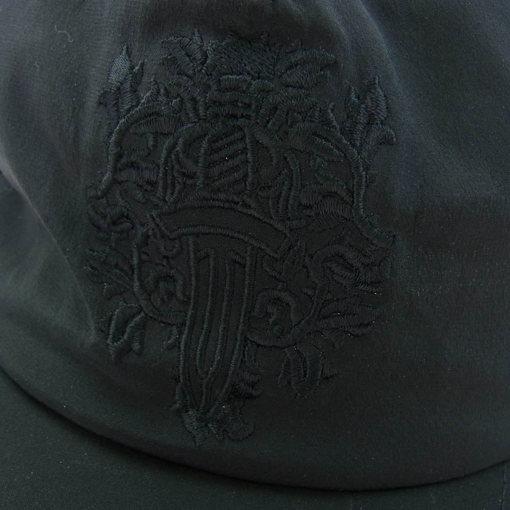 CHROME HEARTS クロムハーツ（原本無） TRUCKER CAP SLOUCHY 5 PANEL DAGGER シルク100％ ダガー刺繍 トラッカー キャップ ブラック系 53-60【中古】