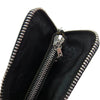 CHROME HEARTS クロムハーツ（原本無） TINY ZIP WALLET CEMETERY タイニー ジップ ウォレット セメタリー クロスパッチ レザー コインケース ブラック系【中古】