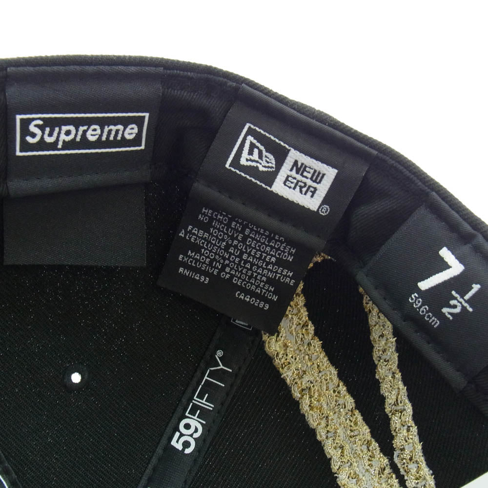 Supreme シュプリーム 23AW JESUS PIECE S LOGO NEW ERA ジーザスピース Sロゴ キャップ ニューエラ ブラック系 59.6cm【中古】