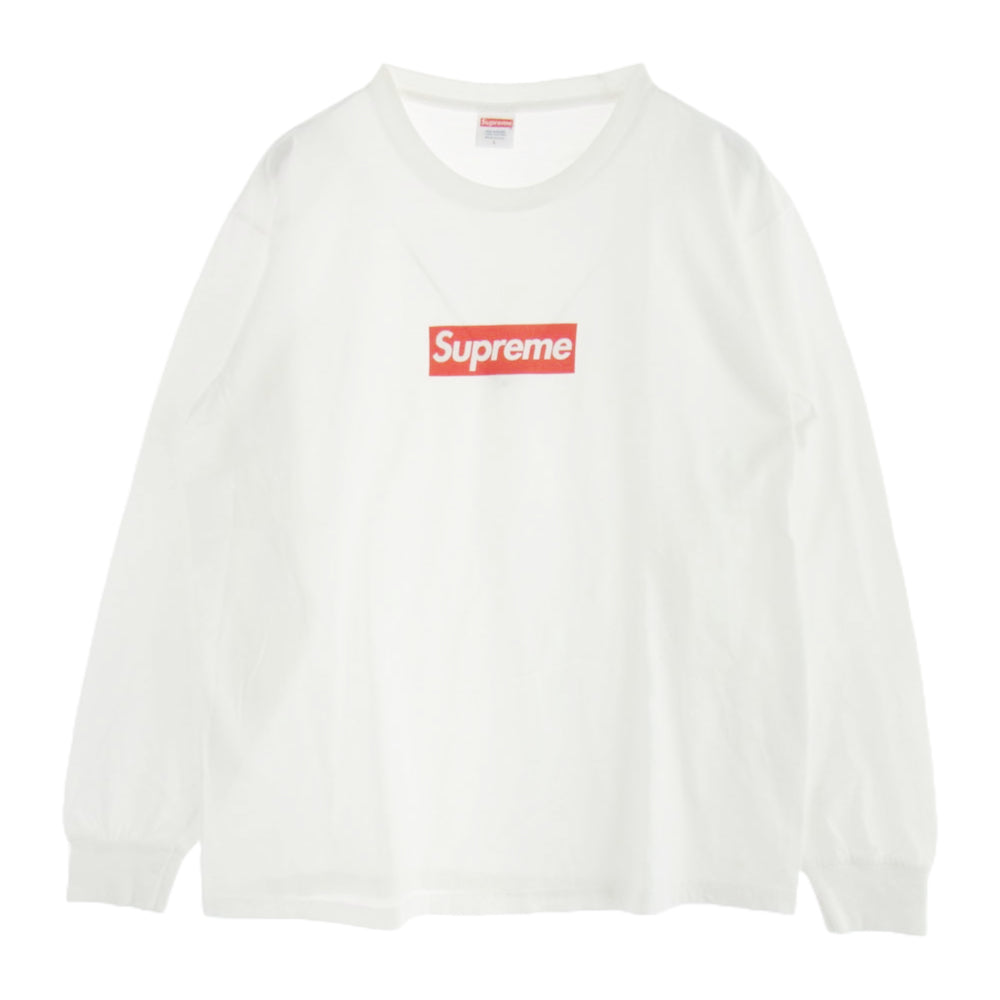 Supreme シュプリーム 20AW Box Logo L/S Tee ボックスロゴ 長袖 Tシャツ ロングスリーブ カットソー ホワイト系 L【中古】