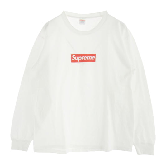 Supreme シュプリーム 20AW Box Logo L/S Tee ボックスロゴ 長袖 Tシャツ ロングスリーブ カットソー ホワイト系 L【中古】