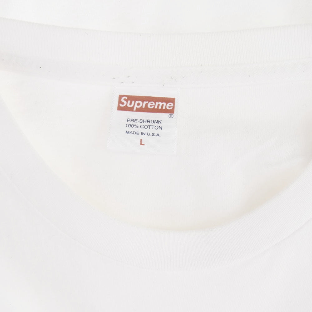 Supreme シュプリーム 20AW Box Logo L/S Tee ボックスロゴ 長袖 Tシャツ ロングスリーブ カットソー ホワイト系 L【中古】