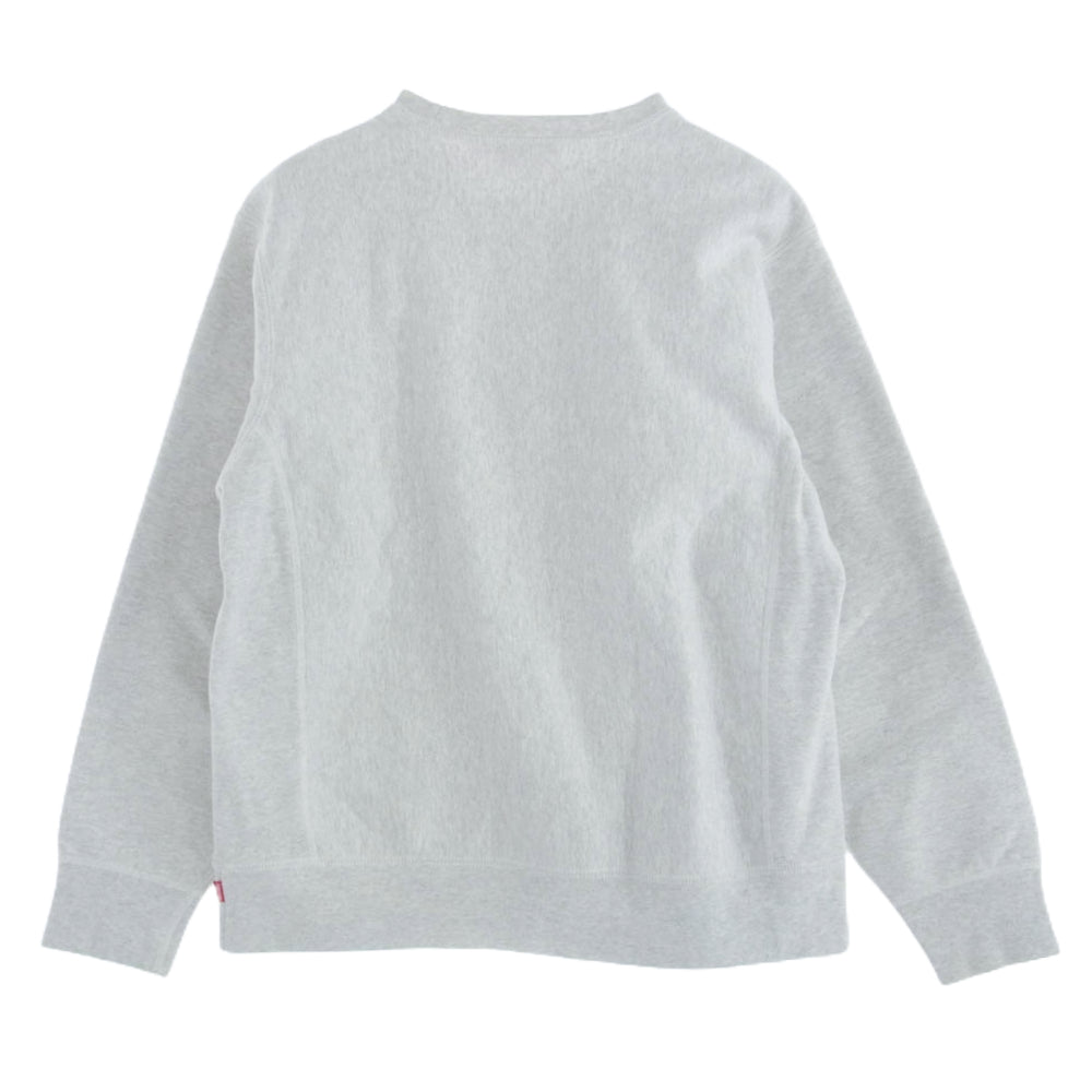 Supreme シュプリーム 18AW BOX LOGO CREWNECK SWEAT SHIRT ボックス ロゴ クルーネック スウェット シャツ グレー系 L【中古】