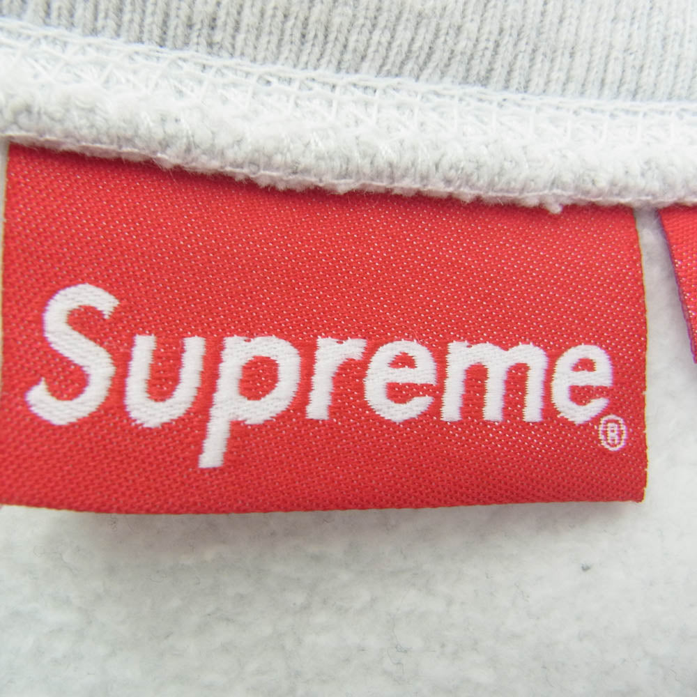 Supreme シュプリーム 18AW BOX LOGO CREWNECK SWEAT SHIRT ボックス ロゴ クルーネック スウェット シャツ グレー系 L【中古】