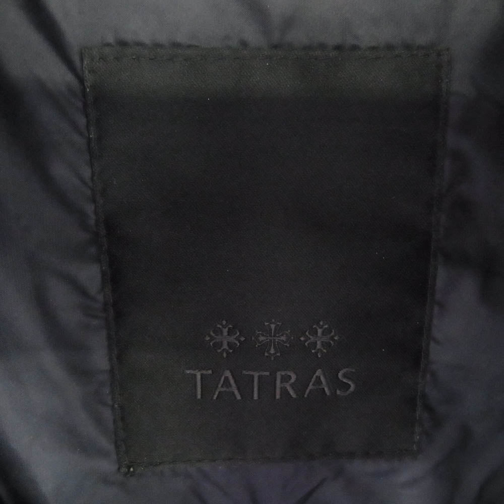 TATRAS タトラス LTAT20A4571-D LAVIANA ラビアナ ファー付き ウール ロング ダウン コート ネイビー系 02【中古】