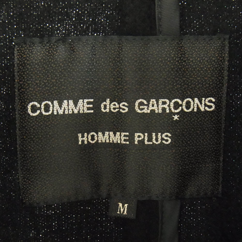 COMME des GARCONS HOMME PLUS コムデギャルソンオムプリュス AD1991 PC-05100Z 90s アーカイブ ジップアップ ウール ロング パーカー ブラック系 M【中古】
